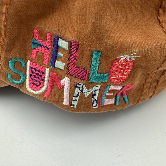 4350 District Pineapple Embroidered Cap Hat Pigment Washed Distressed Rust Brown - Picture 4 of 8